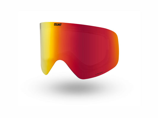 MiNT New Cortina Skibrille Glas Vision+ rot